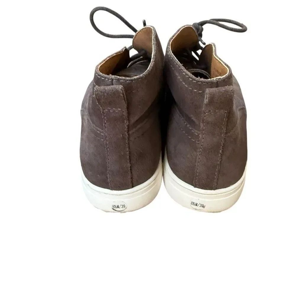 Lucky Brand Women's Lorelle Suede Leather Shoe High Top Lace Up Sneakers sz 8.5 - Picture 3 of 6